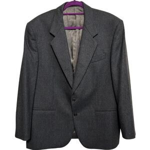 Vtg Guabello Cashmere Wool Sport Coat 44 LG Formal Italian Marzotto Luxury